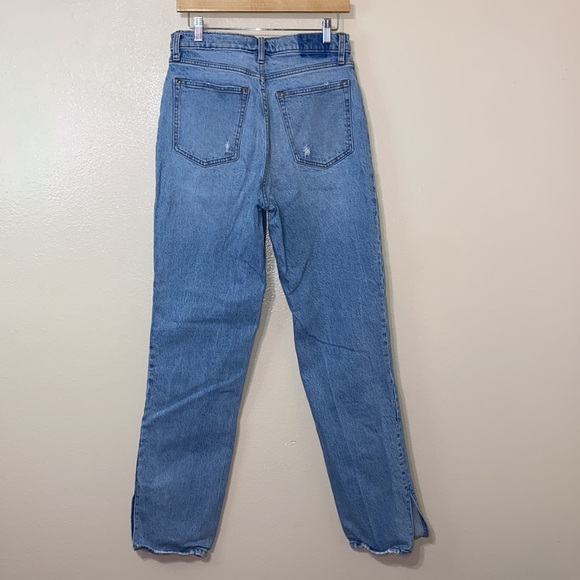ABERCROMBIE & FITCH - LIGHT WASH STRAIGHT LEG HIGH RISE JEANS - Picture 8 of 14
